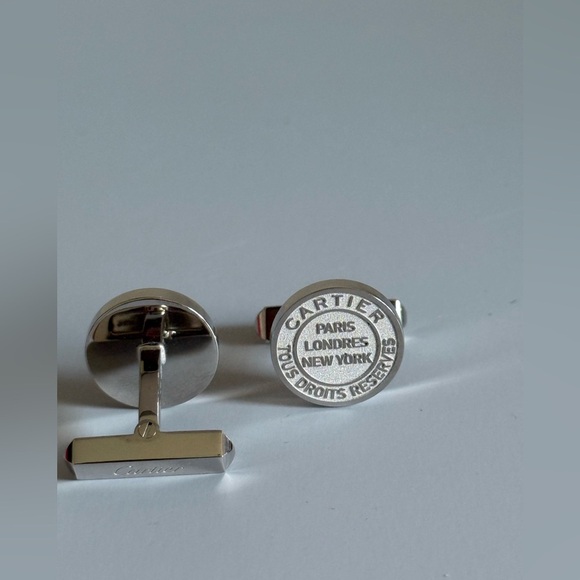 Cartier Silver Cufflinks - Picture 4 of 5